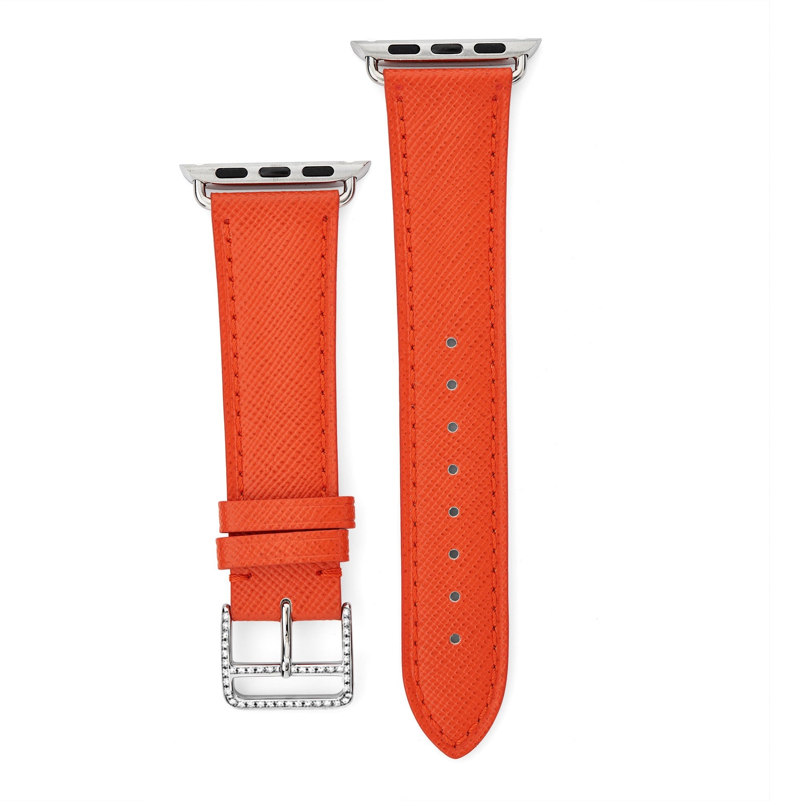 Saffiano Leather Apple Watch Strap - &Diamonds