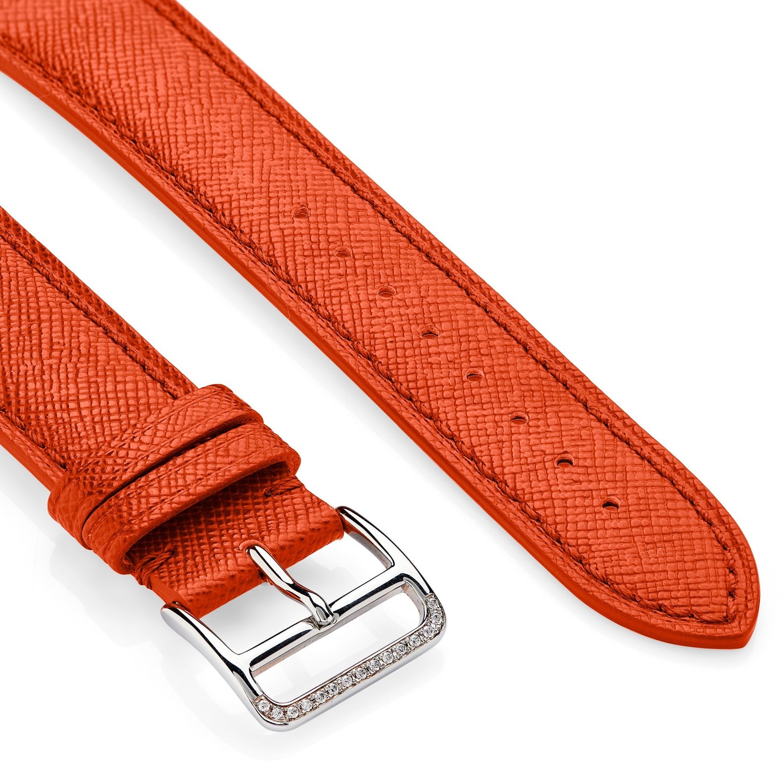 Saffiano Leather Apple Watch Strap - &Diamonds