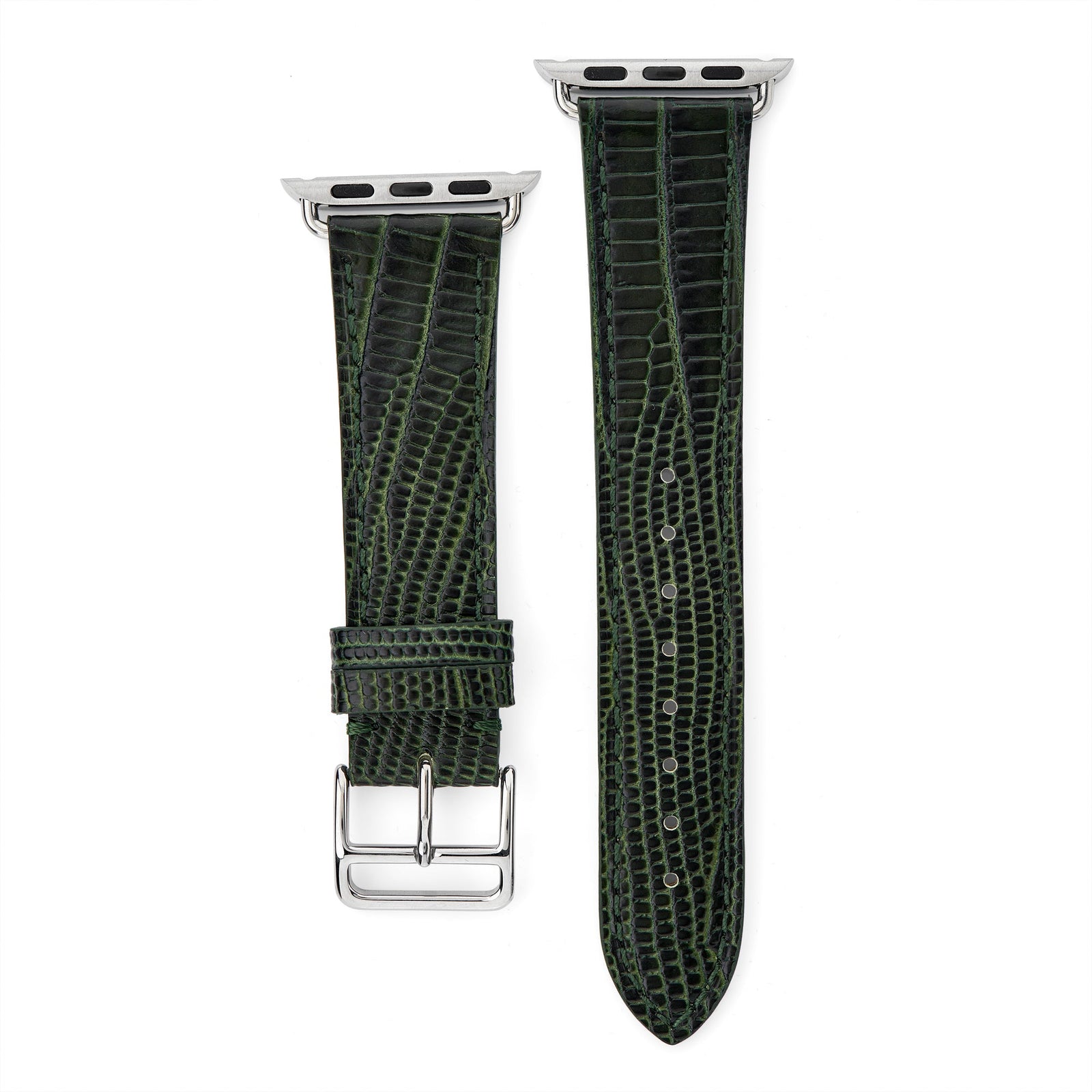 Croc Effect Leather Apple Watch® Strap - &Diamonds