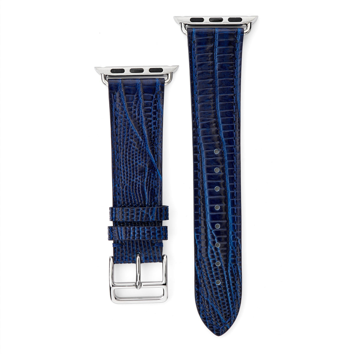 Croc Effect Leather Apple Watch® Strap - &Diamonds