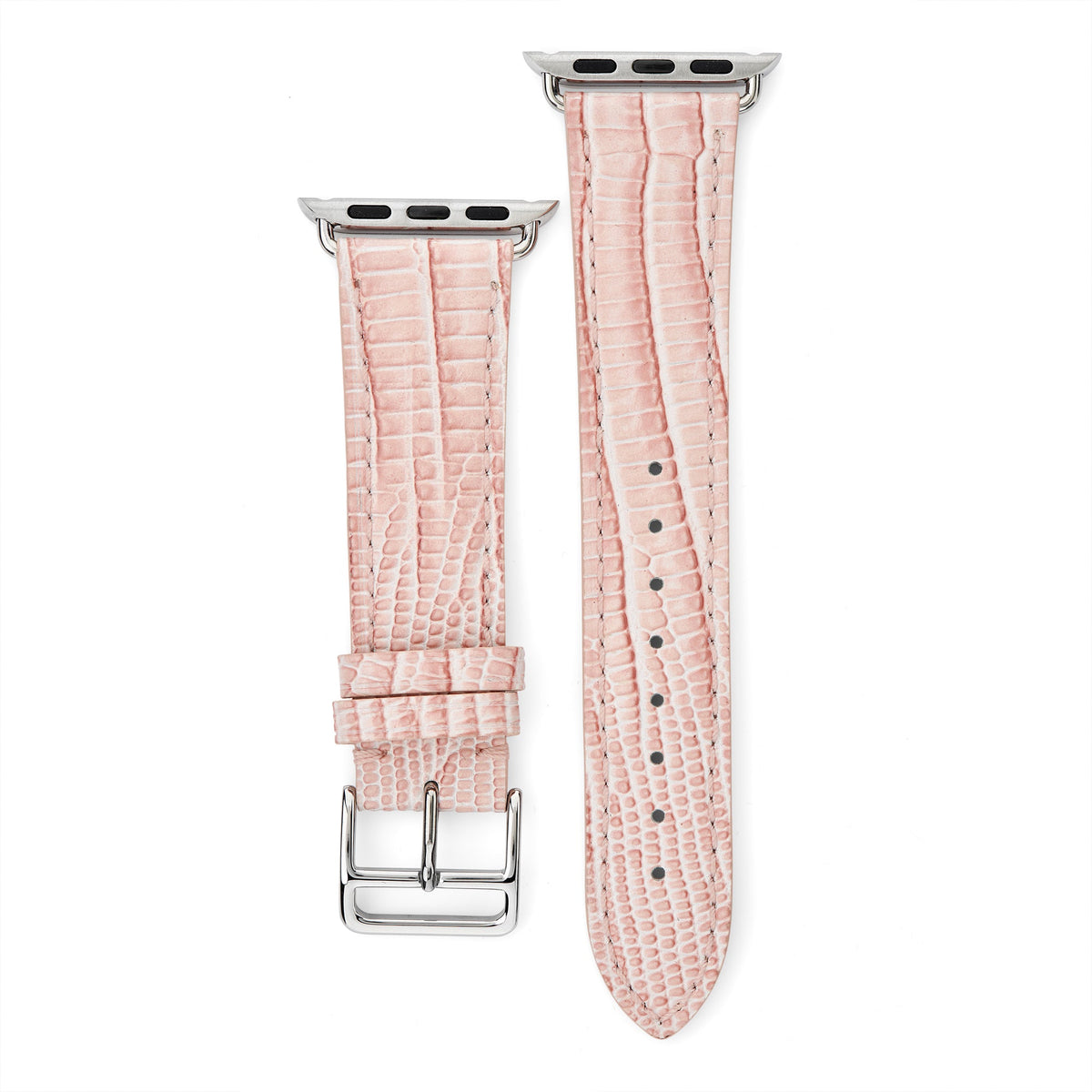Croc Effect Leather Apple Watch® Strap - &Diamonds