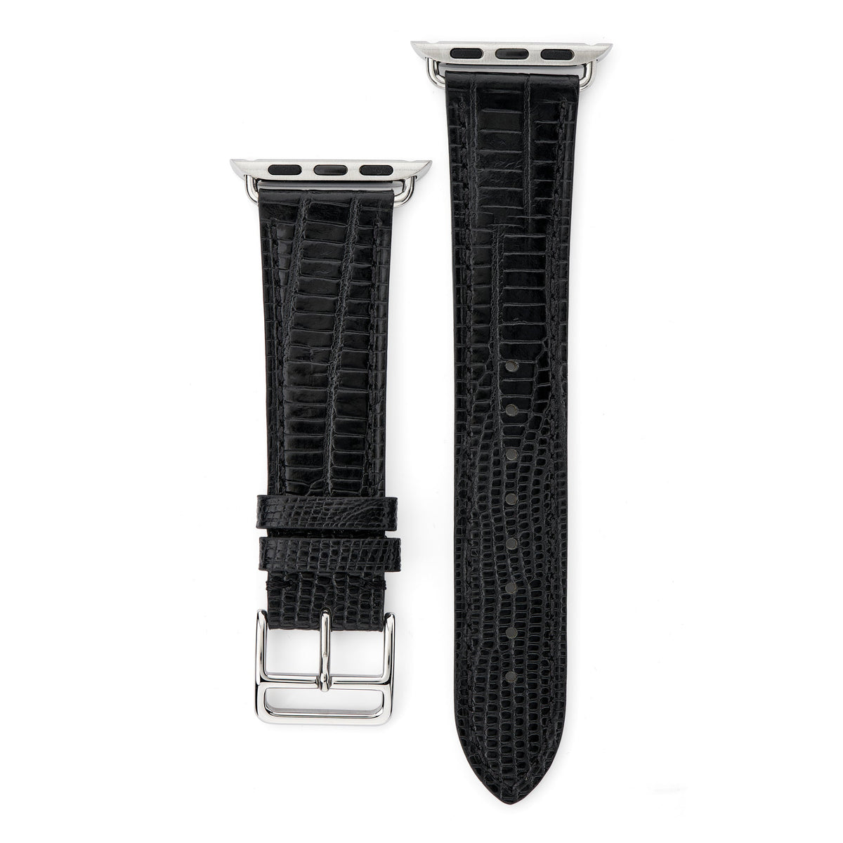 Croc Effect Leather Apple Watch® Strap - &Diamonds
