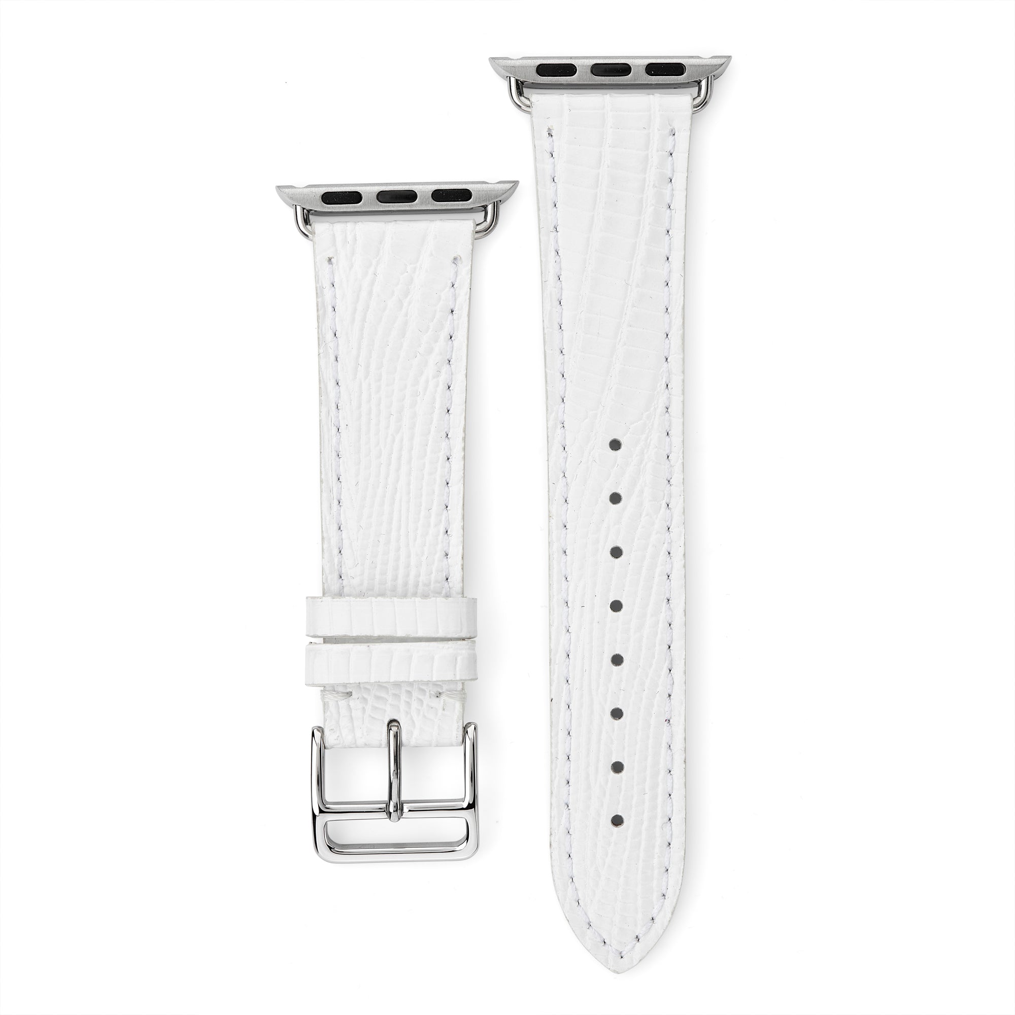 Croc Effect Leather Apple Watch® Strap - &Diamonds