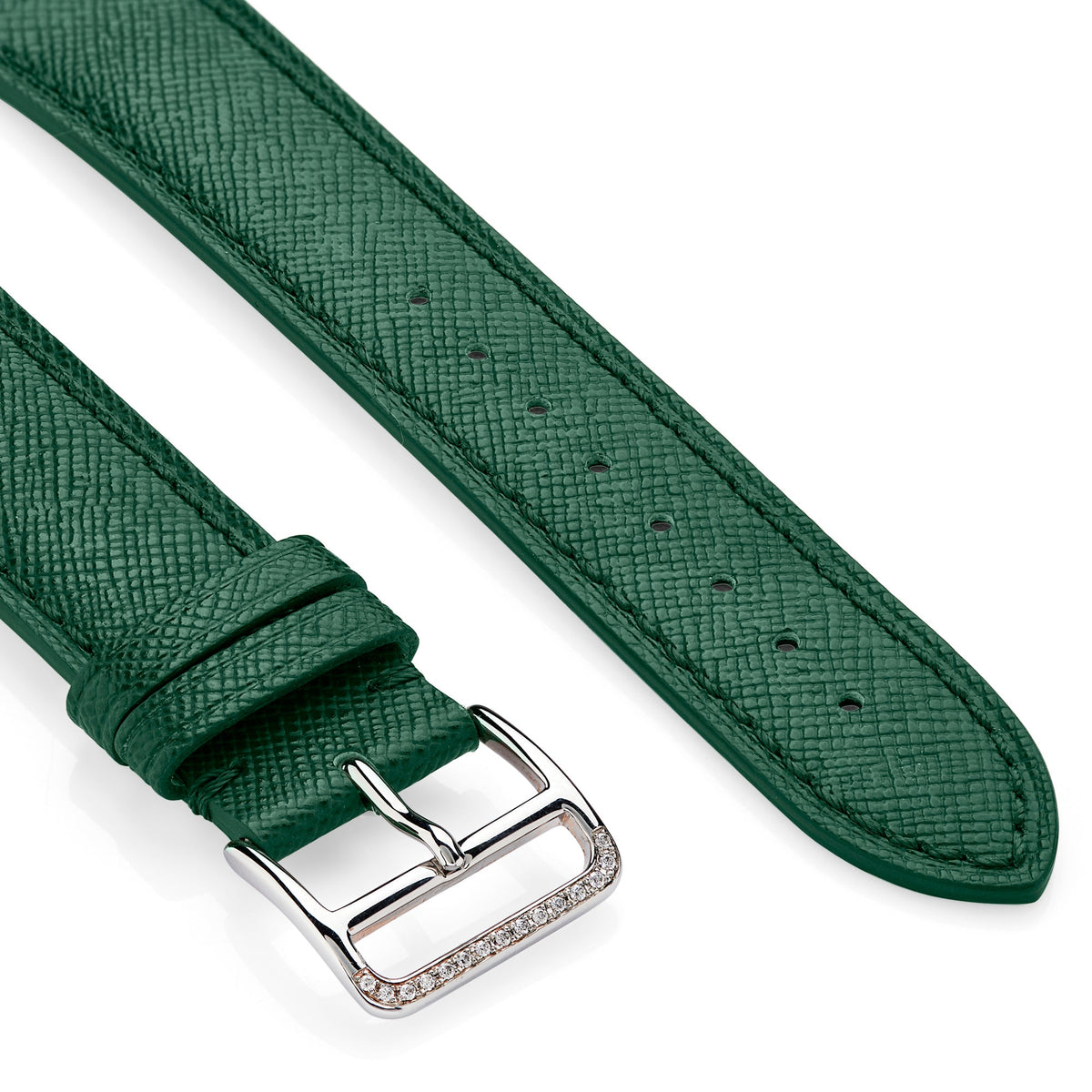 Saffiano Leather Apple Watch® Strap - &Diamonds