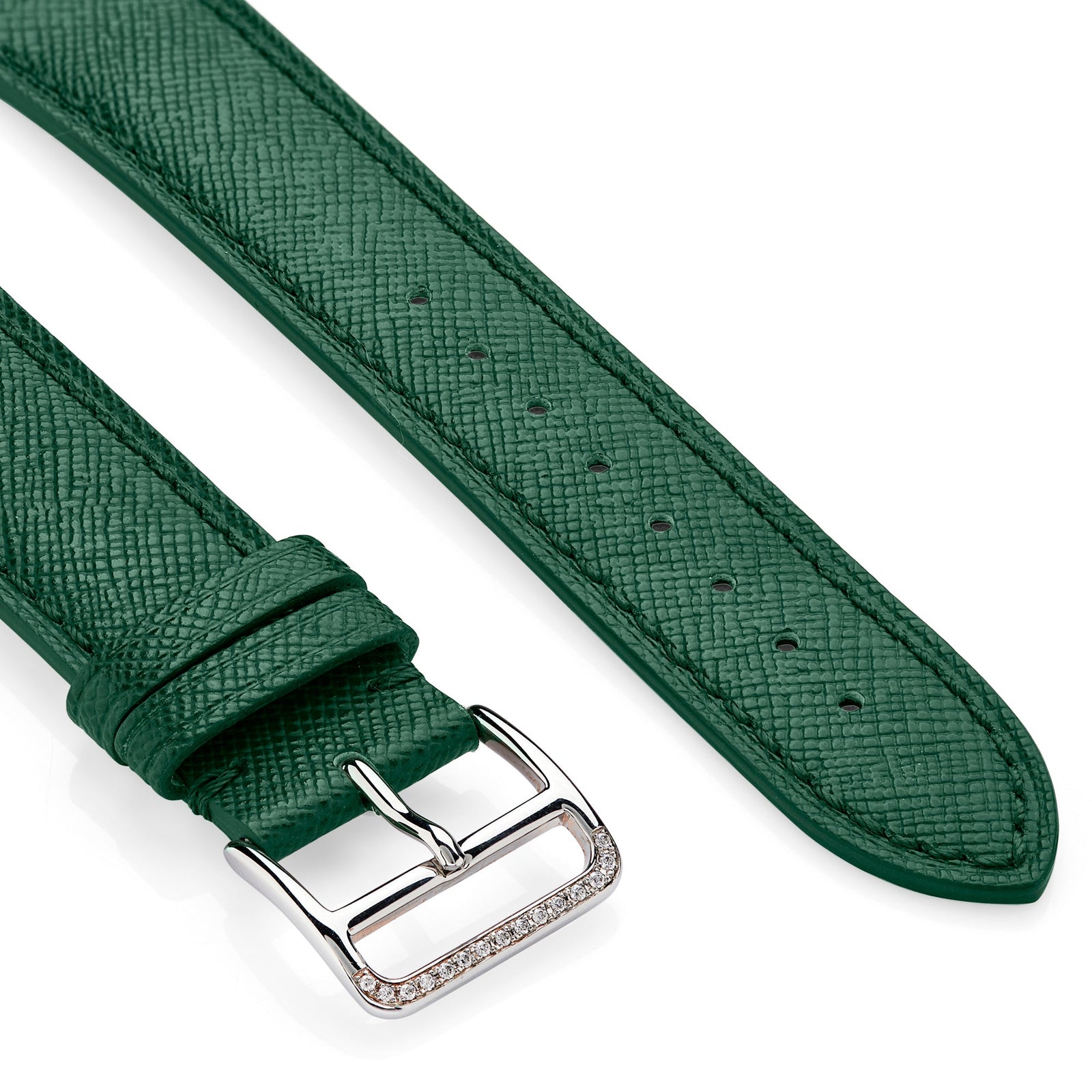 Saffiano Leather Apple Watch® Strap - &Diamonds