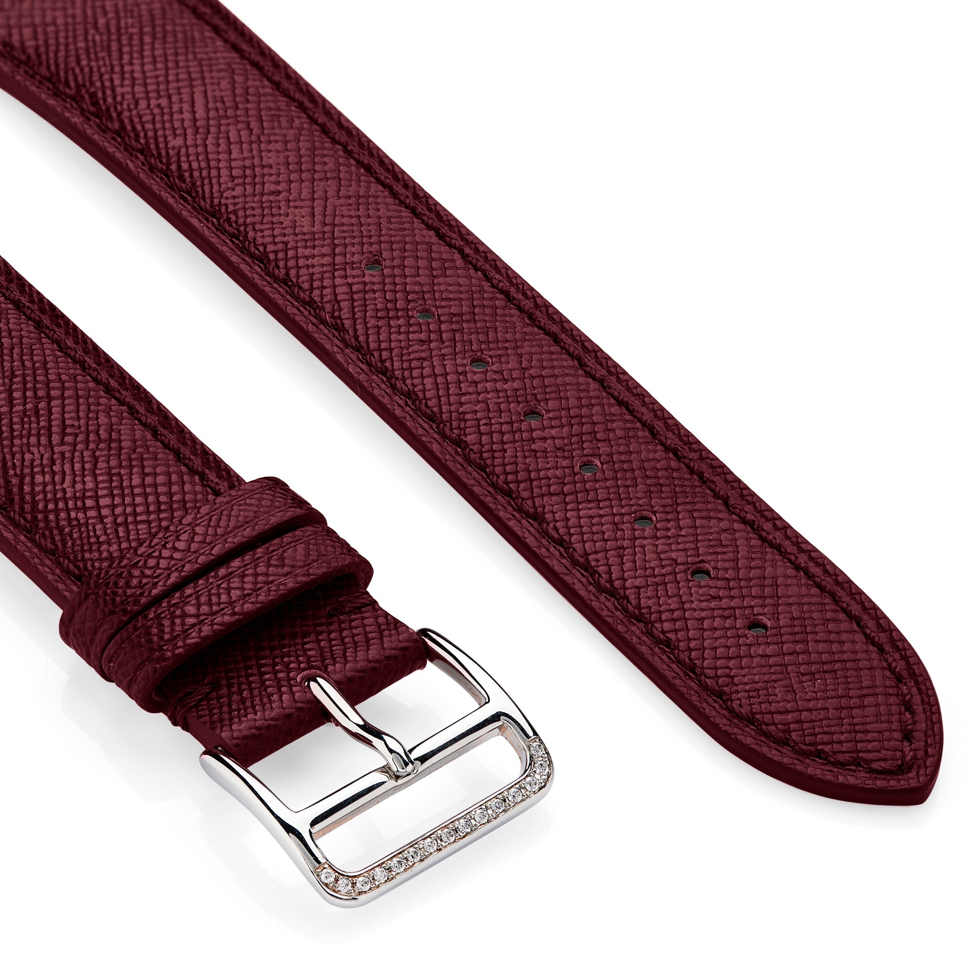 Saffiano Leather Apple Watch® Strap - &Diamonds
