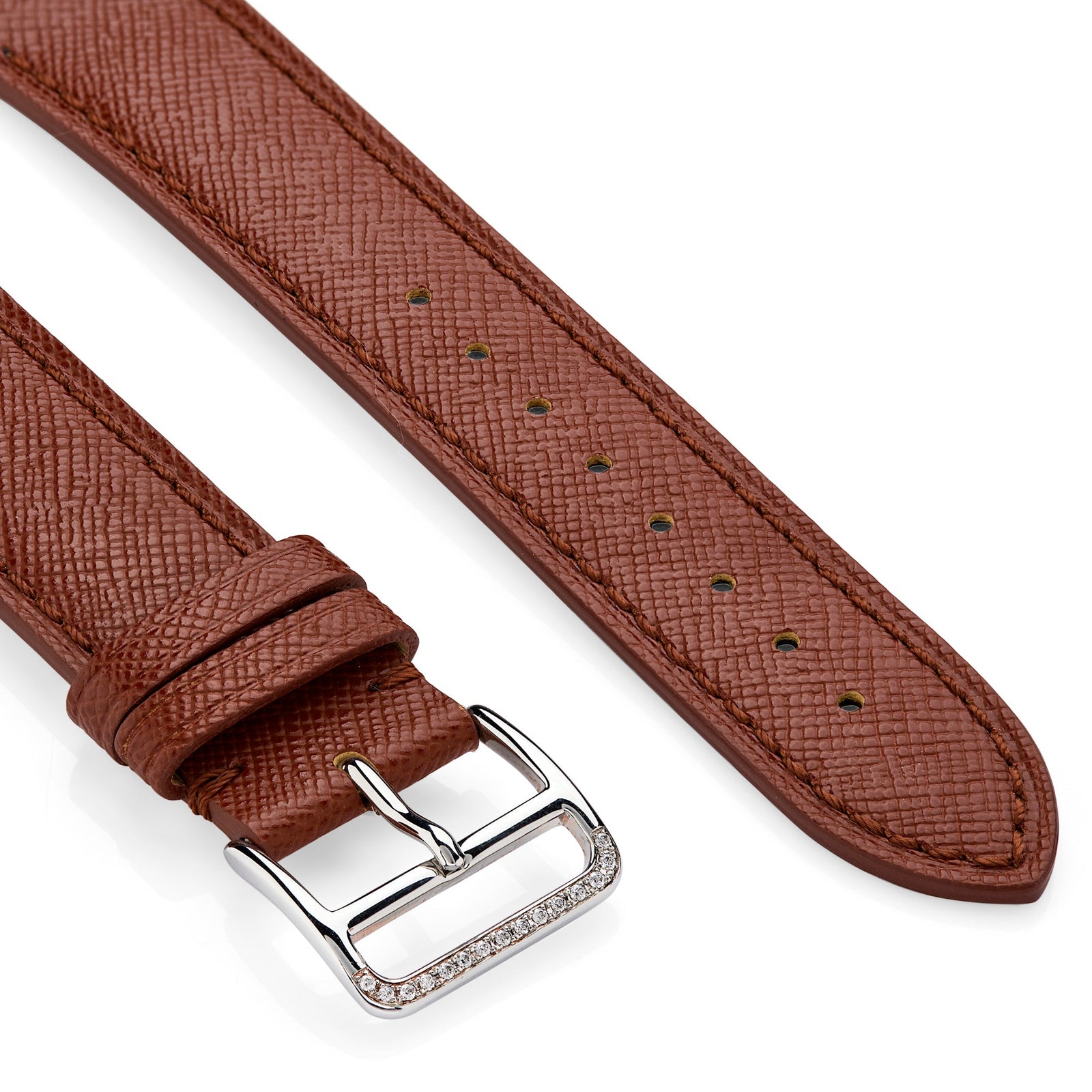Saffiano Leather Apple Watch® Strap - &Diamonds