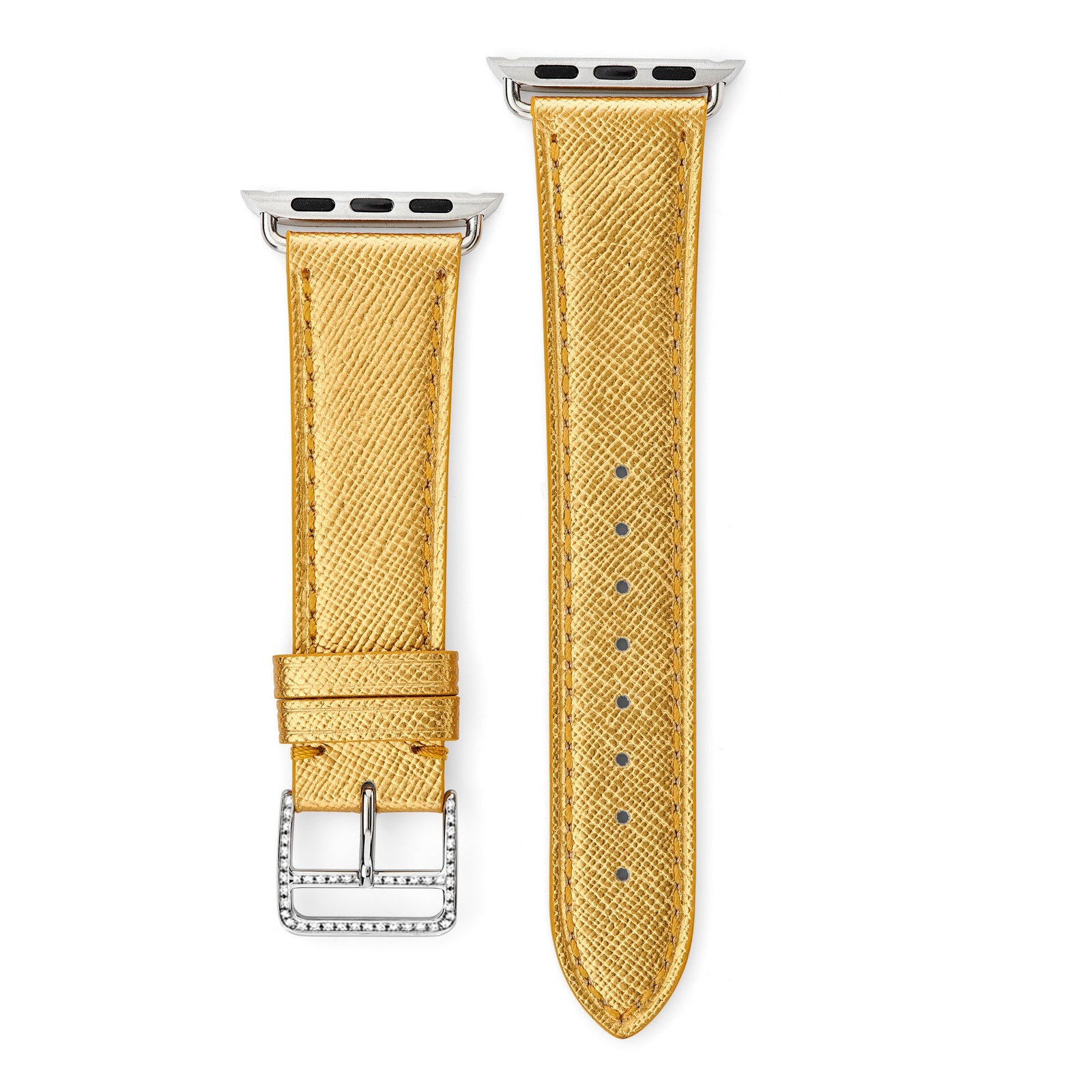 Saffiano Leather Apple Watch Strap - &Diamonds