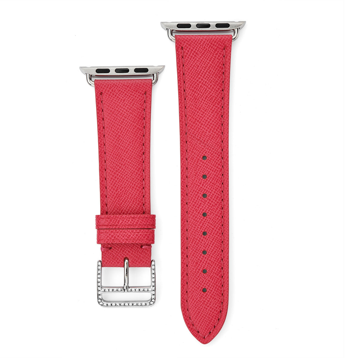 Saffiano Leather Apple Watch Strap - &Diamonds
