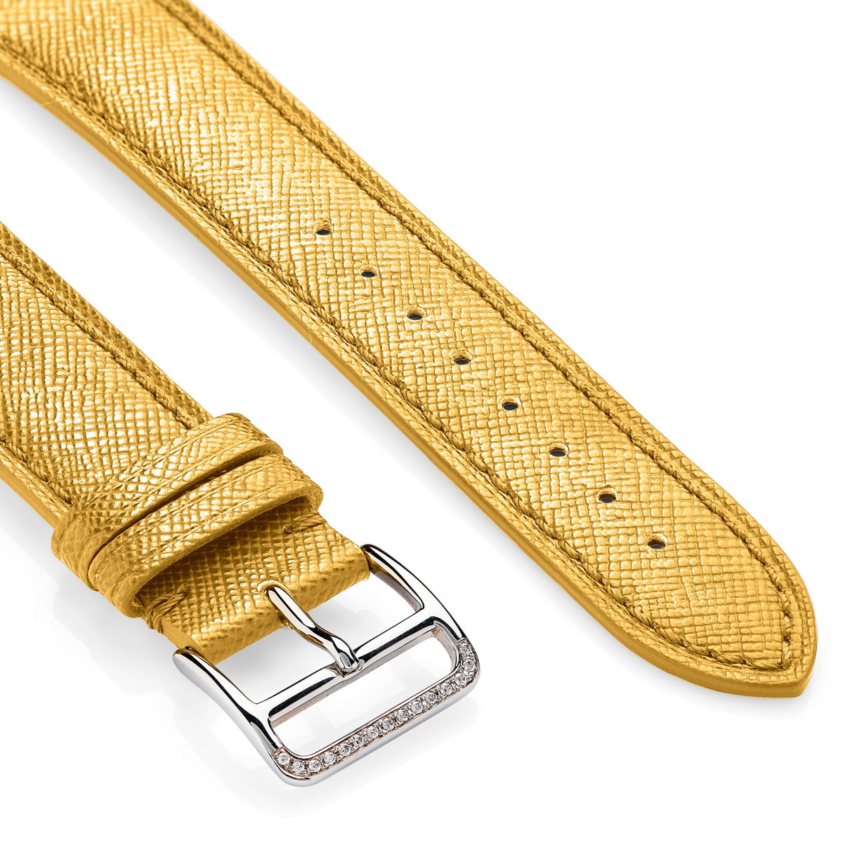 Saffiano Leather Apple Watch Strap - &Diamonds