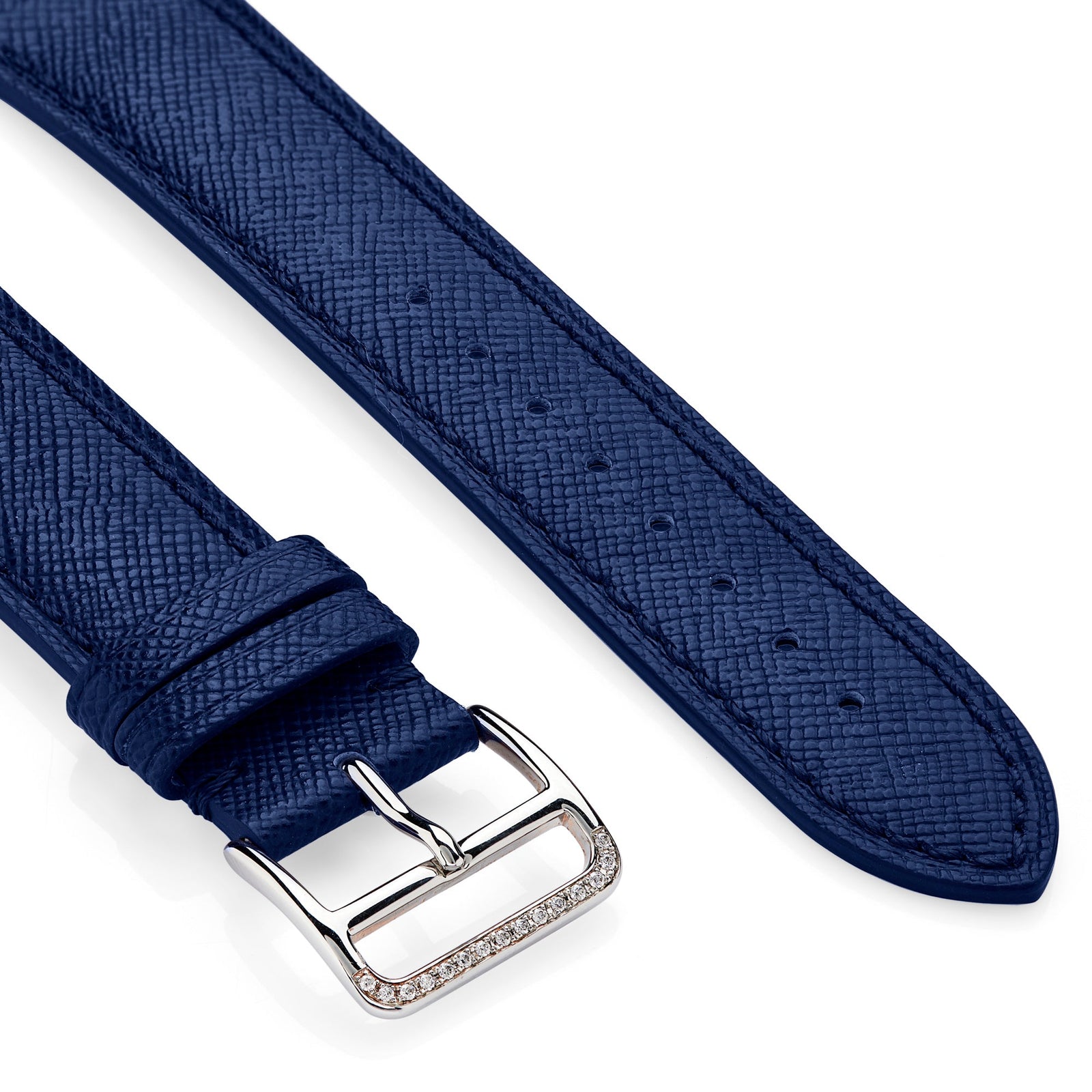Saffiano Leather Apple Watch Strap - &Diamonds